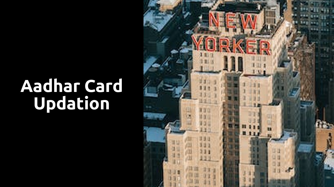 Aadhar Card Updation